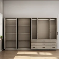 OTTO home Kleiderschrank »Trento Schlafzimmerschrank Garderobe hochglanz« Schrank mit 8 Türen und 9 Schubladen, hochglänzende Fronten