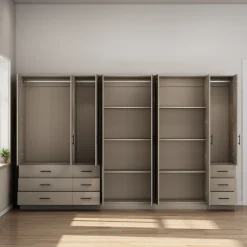 OTTO home Kleiderschrank »Trento Schlafzimmerschrank Garderobe hochglanz« Schrank mit 8 Türen und 9 Schubladen, hochglänzende Fronten