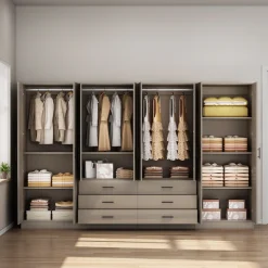 OTTO home Kleiderschrank »Trento Schlafzimmerschrank Garderobe Schrank in hochglanz mit 8 Türen« Schrank mit 8 Türen und 6 Schubladen, hochglänzende Fronten
