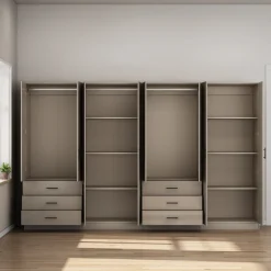 OTTO home Kleiderschrank »Trento Schlafzimmerschrank Garderobe Schrank in hochglanz mit 8 Türen« Schrank mit 8 Türen und 6 Schubladen, hochglänzende Fronten