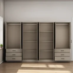 OTTO home Kleiderschrank »Trento Schlafzimmerschrank Garderobe Schrank in hochglanz mit 8 Türen« Schrank mit 8 Türen und 6 Schubladen, hochglänzende Fronten