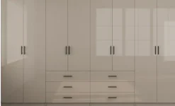 OTTO home Kleiderschrank »Trento Schlafzimmerschrank Garderobe Schrank in hochglanz mit 8 Türen« Schrank mit 8 Türen und 6 Schubladen, hochglänzende Fronten