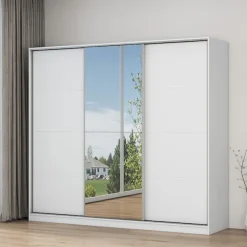 OTTO home Kleiderschrank »Trento Schlafzimmerschrank mit Premium Ausstattung &Schiebetüren« Leichtgängige Schiebetüren mit Softclose und tolle Innenaussatttung
