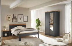 OTTO home Kleiderschrank »WESTMINSTER Wäscheschrank in 2 Farben, Landhausschrank Metallgriffe« Drehtürenschrank mit Spiegel, Schlafzimmerschrank, 109 cm breit