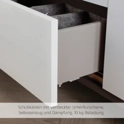 OTTO home Kombikommode »Highboard Sideboard Schubladenkommode Kommode Schlafzimmer AVOLA« Breite 120 cm inkl. SOFT-CLOSE-FUNKTION mit Dekorfront,vier große Schubladen und 2 Türen, mit 4 Einlegeböden MADE IN GERMANY