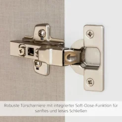 OTTO home Kombikommode »Kommode Sideboard Schubladenkommode Schlafzimmerkommode OTELI« Breite 120 cm inkl. SOFT-CLOSE-FUNKTION, mit moderner Dekor-Front,vier große Schubladen und 2 Türen, mit 4 Einlegeböden MADE IN GERMANY