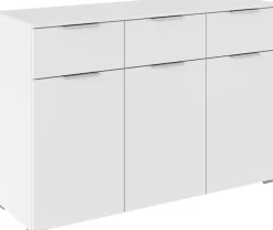 OTTO home Kombikommode »Kommode Sideboard Schubladenkommode Schlafzimmerkommode CORTONA« Breite 120 cm inkl. SOFT-CLOSE-FUNKTION, mit moderner Dekor-Front,mit 3 Schubladen und 3 verstellbaren Einlegeboden MADE IN GERMANY