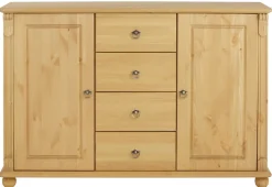 OTTO home Kombikommode »Tessin; Buffetunterschrank, klassischer Landhausstil« aus massiver, FSC®-zertifizierter Kiefer, 128cm breit