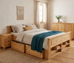 OTTO home Kombikommode »Tessin; Buffetunterschrank, klassischer Landhausstil« aus massiver, FSC®-zertifizierter Kiefer, 128cm breit
