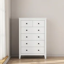OTTO home Kommode »Avelin« Melaminoberfläche, schwarze Metallgriffe, Breite 80 cm