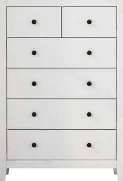 OTTO home Kommode »Avelin« Melaminoberfläche, schwarze Metallgriffe, Breite 80 cm