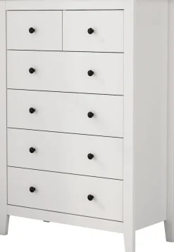 OTTO home Kommode »Avelin« Melaminoberfläche, schwarze Metallgriffe, Breite 80 cm