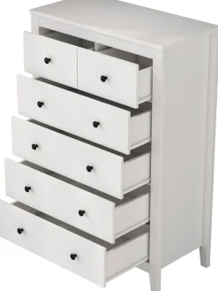 OTTO home Kommode »Avelin« Melaminoberfläche, schwarze Metallgriffe, Breite 80 cm