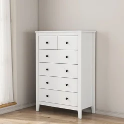 OTTO home Kommode »Avelin« Melaminoberfläche, schwarze Metallgriffe, Breite 80 cm