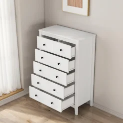 OTTO home Kommode »Avelin« Melaminoberfläche, schwarze Metallgriffe, Breite 80 cm