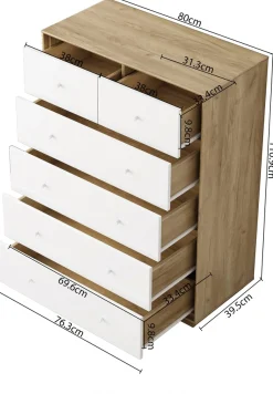 OTTO home Kommode »Blaire« kratzfeste Melaminoberfläche, ABS-Kanten und FSC-zertifiziertem Holz