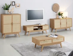 OTTO home Kommode »Bridget Highboard« Kommode, feste und verstellbare Einlegeböden, Breite 87cm, Höhe 110cm