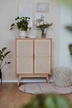 OTTO home Kommode »Bridget Highboard« Kommode, feste und verstellbare Einlegeböden, Breite 87cm, Höhe 110cm