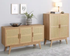 OTTO home Kommode »Bridget Highboard« Kommode, feste und verstellbare Einlegeböden, Breite 87cm, Höhe 110cm