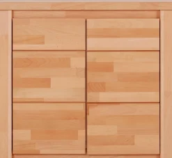 OTTO home Kommode »Burano,90cm breit,35 cm tief, Fronten Massivholz« Holz massiv, Holzwerkstoff,2 Türen,2 breite Fächer