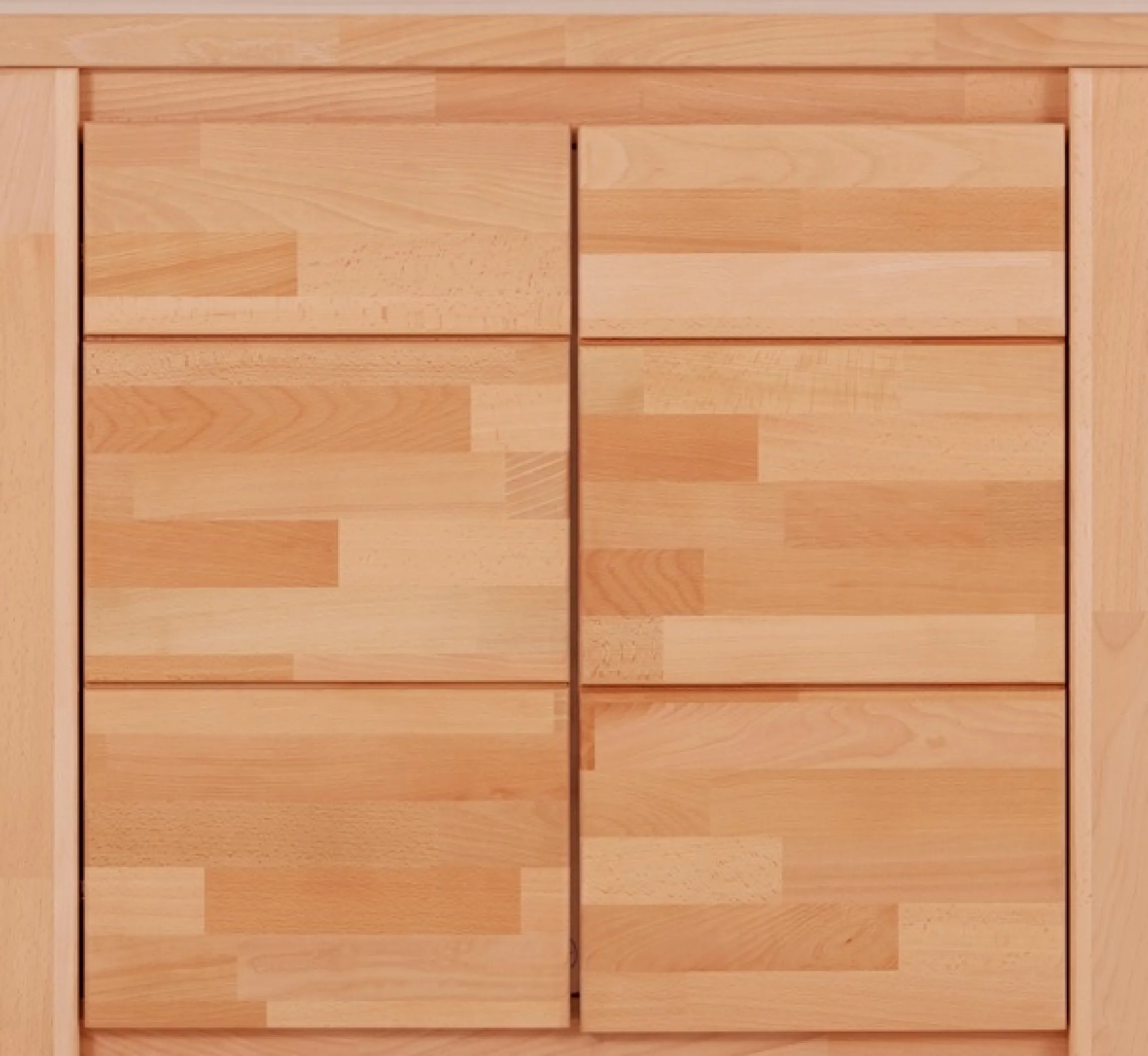 OTTO home Kommode »Burano,90cm breit,35 cm tief, Fronten Massivholz« Holz massiv, Holzwerkstoff,2 Türen,2 breite Fächer