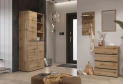 OTTO home Kommode »Cross,Breite 60 cm, moderne grifflose Sideboard,4 Schubkästen« Schubladenschrank mit viel Stauraum, Flur Highboard