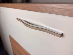 OTTO home Kommode »Gala, melaminbeschichtet und beige hochglänzend UV lackiert« Soft-Close Funktion, Maße: B/T/H 170/46/83cm,2trg., mit 4 Schubladen, klassische Rahmenoptik, FSC-zertifiziert