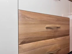 OTTO home Kommode »Gala, melaminbeschichtet und beige hochglänzend UV lackiert« Soft-Close Funktion, Maße: B/T/H 170/46/83cm,2trg., mit 4 Schubladen, klassische Rahmenoptik, FSC-zertifiziert