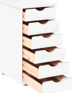 OTTO home Kommode »Gava« aus massivem Kiefernholz, mit Stauraummöglichkeiten, Breite 39 cm
