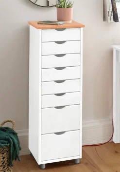 OTTO home Kommode »Gava« massives Kiefernholz, mit vielen Stauraummöglichkeiten, Breite 34 cm