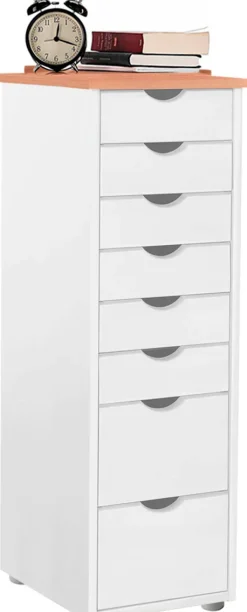 OTTO home Kommode »Gava« massives Kiefernholz, mit vielen Stauraummöglichkeiten, Breite 34 cm