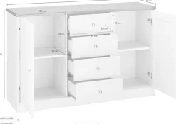 OTTO home Kommode »Heide« Breite 120 cm