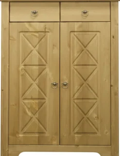 OTTO home Kommode »Hugo« B/T/H: 74/38/100 cm,aus massiver Kiefer, Breite 74 cm,2 Schubladen, FSC® zertifiziert