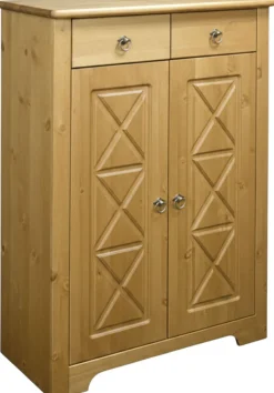 OTTO home Kommode »Hugo« B/T/H: 74/38/100 cm,aus massiver Kiefer, Breite 74 cm,2 Schubladen, FSC® zertifiziert