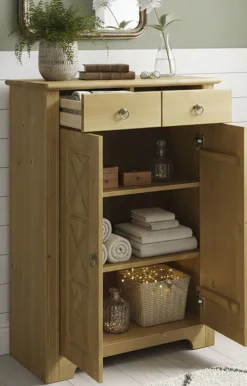OTTO home Kommode »Hugo« B/T/H: 74/38/100 cm,aus massiver Kiefer, Breite 74 cm,2 Schubladen, FSC® zertifiziert