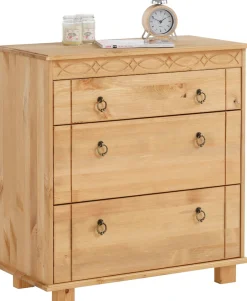 OTTO home Kommode »Indra Sideboard« B/T/H: 74/35/75 cm,75 cm breit, aus massiver Kiefer, FSC®-zertifiziert