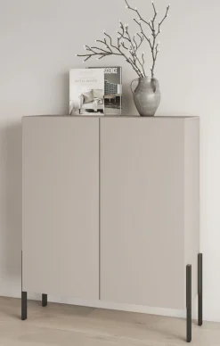 OTTO home Kommode »Jukon, Breite 110 cm, moderne grifflose Hochschrank, 2Türen« Highboard mit viel Stauraum, push-to-open-Funktion