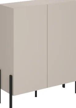 OTTO home Kommode »Jukon, Breite 110 cm, moderne grifflose Hochschrank, 2Türen« Highboard mit viel Stauraum, push-to-open-Funktion