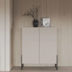 OTTO home Kommode »Jukon, Breite 110 cm, moderne grifflose Hochschrank, 2Türen« Highboard mit viel Stauraum, push-to-open-Funktion