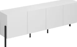 OTTO home Kommode »Jukon,Breite 200 cm, moderne grifflose Kommode,4 Türen« Sideboard, Anrichte viel Stauraum, push-to-open-Funktion