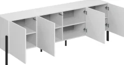 OTTO home Kommode »Jukon,Breite 200 cm, moderne grifflose Kommode,4 Türen« Sideboard, Anrichte viel Stauraum, push-to-open-Funktion