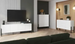 OTTO home Kommode »Jukon,Breite 200 cm, moderne grifflose Kommode,4 Türen« Sideboard, Anrichte viel Stauraum, push-to-open-Funktion