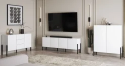 OTTO home Kommode »Jukon,Breite 200 cm, moderne grifflose Kommode,4 Türen« Sideboard, Anrichte viel Stauraum, push-to-open-Funktion
