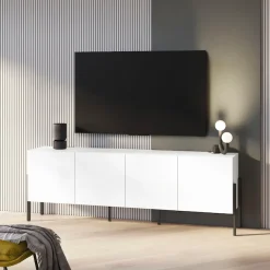 OTTO home Kommode »Jukon,Breite 200 cm, moderne grifflose Kommode,4 Türen« Sideboard, Anrichte viel Stauraum, push-to-open-Funktion