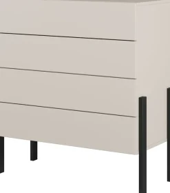 OTTO home Kommode »Jukon, Breite 84 cm, moderne grifflose Kommode« Schubladenkommode mit 4 Schubkästen, push to open Funktion
