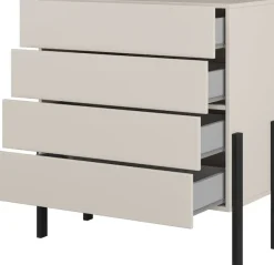 OTTO home Kommode »Jukon, Breite 84 cm, moderne grifflose Kommode« Schubladenkommode mit 4 Schubkästen, push to open Funktion