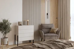 OTTO home Kommode »Jukon, Breite 84 cm, moderne grifflose Kommode« Schubladenkommode mit 4 Schubkästen, push to open Funktion