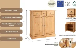 OTTO home Kommode »Klera« Breite 81 cm, aus massiver Kiefer, FSC®-zertifiziert