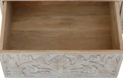 OTTO home Kommode »Lavin Sideboard« Mangoholz, mit dekorativen Schnitzereien, Handgefertigt, Breite 110 cm
