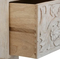 OTTO home Kommode »Lavin Sideboard« Mangoholz, mit dekorativen Schnitzereien, Handgefertigt, Breite 110 cm